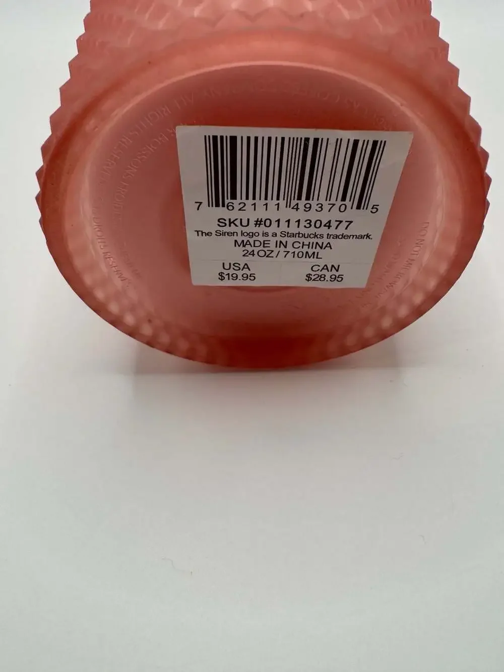 Starbucks 24oz Pink Lemonade Studded Cold Cup Tumbler